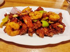 椒香虾仁爆鸡球-陈傻子餐厅(世纪都会店)