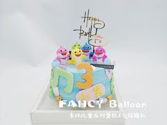 -卡比儿童蛋糕·心意定制·低脂零卡糖动物奶油FancyBALLOON(滨海店)