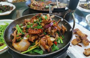 Spicy and Sour Squid Flowers