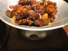 蒜香蜜汁排骨-绿茶餐厅(华联万柳店)