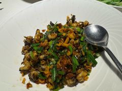 韭菜炒田螺-院里寻菜·精致庭院菜(观沙岭店)