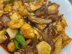 蛋白烧牛筋-西大酒店