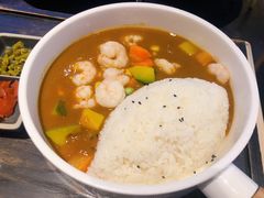 泰式虾仁咖喱蛋包饭-噹噹呀咪咖喱屋(三阳百盛店)