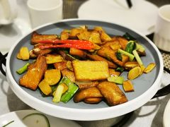 腊八蒜炒杏鲍菇-新加坡瑞珍•海河观景餐厅
