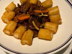 脆皮鲜奶拼蚝油牛肉-和记小菜(东方店)