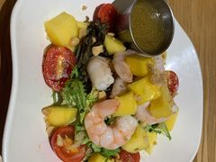 鲜柚芒果沙拉佐冰花酸梅酱-HELLO 27 意面·沙拉·帕尼尼