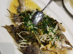 雪菜蒸大黄鱼-上海1号私藏菜(静安店)