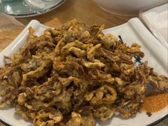 炸鲜菇-钰田大院·碳烤虹鳟鱼·怀柔地道农家菜(雁栖湖店)