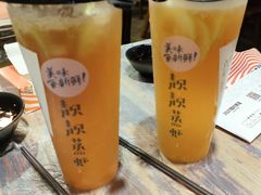 手工白桃乌龙柠檬茶-靓靓蒸虾·头牌蒸虾(雪松路总店)