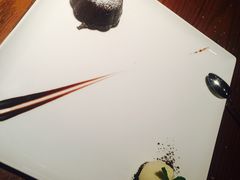 熔岩蛋糕配冰淇淋-弗兰克牛排西餐厅Ribone steak house(柠檬花园店)