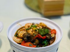 虾仁炒鳝筒-两户人家农家乐
