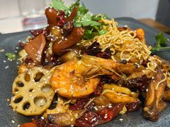 炭火干锅虾鸡翅-古原社·炭火干锅(桂庙店)