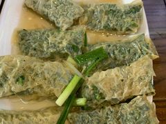 禅衣荠菜包圆-老马家·舌尖上的西塘美食