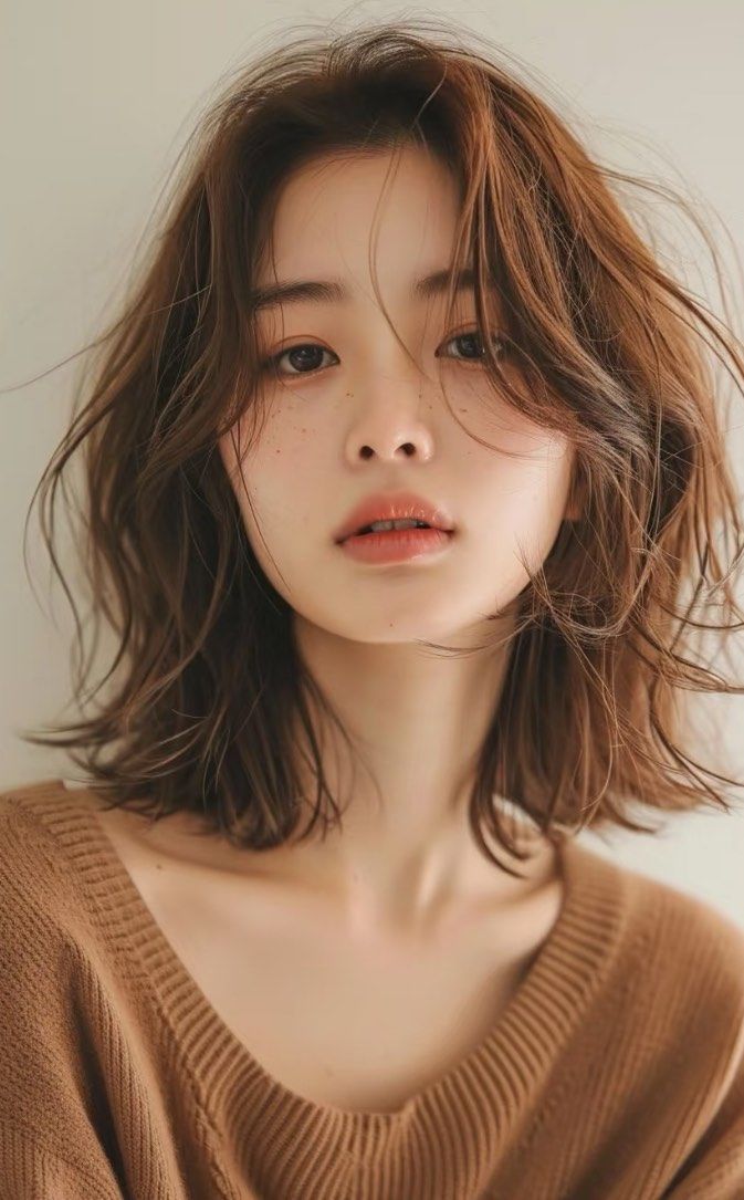 n
圆脸

• 发型推荐:偏分的lob短发可修饰脸型;高马尾