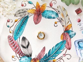 元气满满的绘画作品带来一天好心情