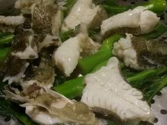 蒸菜心多宝鱼-贺富酒家(白藤二路分店)