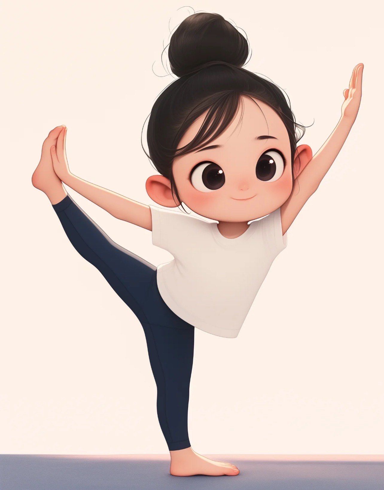 姐妹同练瑜伽动作