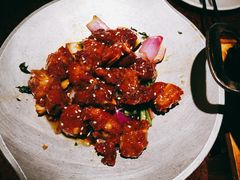 蒜香蜜汁排骨-绿茶餐厅(华联万柳店)