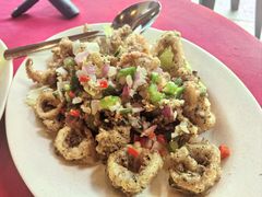 黑椒鱿鱼圈-德成饭店