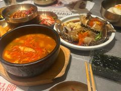 -草家酱蟹炭火烤肉店(珲春南路一店)