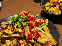 辣炒蛏子-曼听小寨海鲜烧烤·大连辣炒大王(盖州街店)