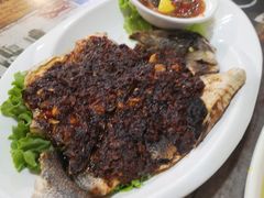 烤海鲈鱼-玖月时尚泰式餐厅