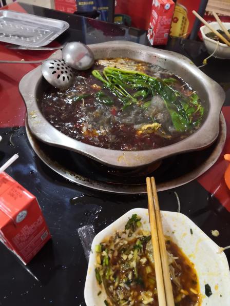 富顺豆花鱼火锅(新码头店)-"和朋友一起去吃的,因为我们是中午去的,老