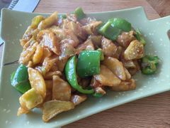 地三鲜-北京龙庆四季香农家饭庄·灶台鱼·碳烤虹鳟鱼(龙庆峡店)