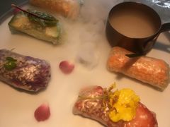 漫步花开彩虹卷-蜜桃花开·中西融合菜E&W(南长街店)