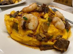 至尊滑蛋三拼饭-有章牛杂(石厦店)