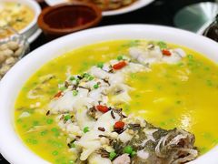 粗粮金汤笋壳鱼-上海1号私藏菜(静安店)