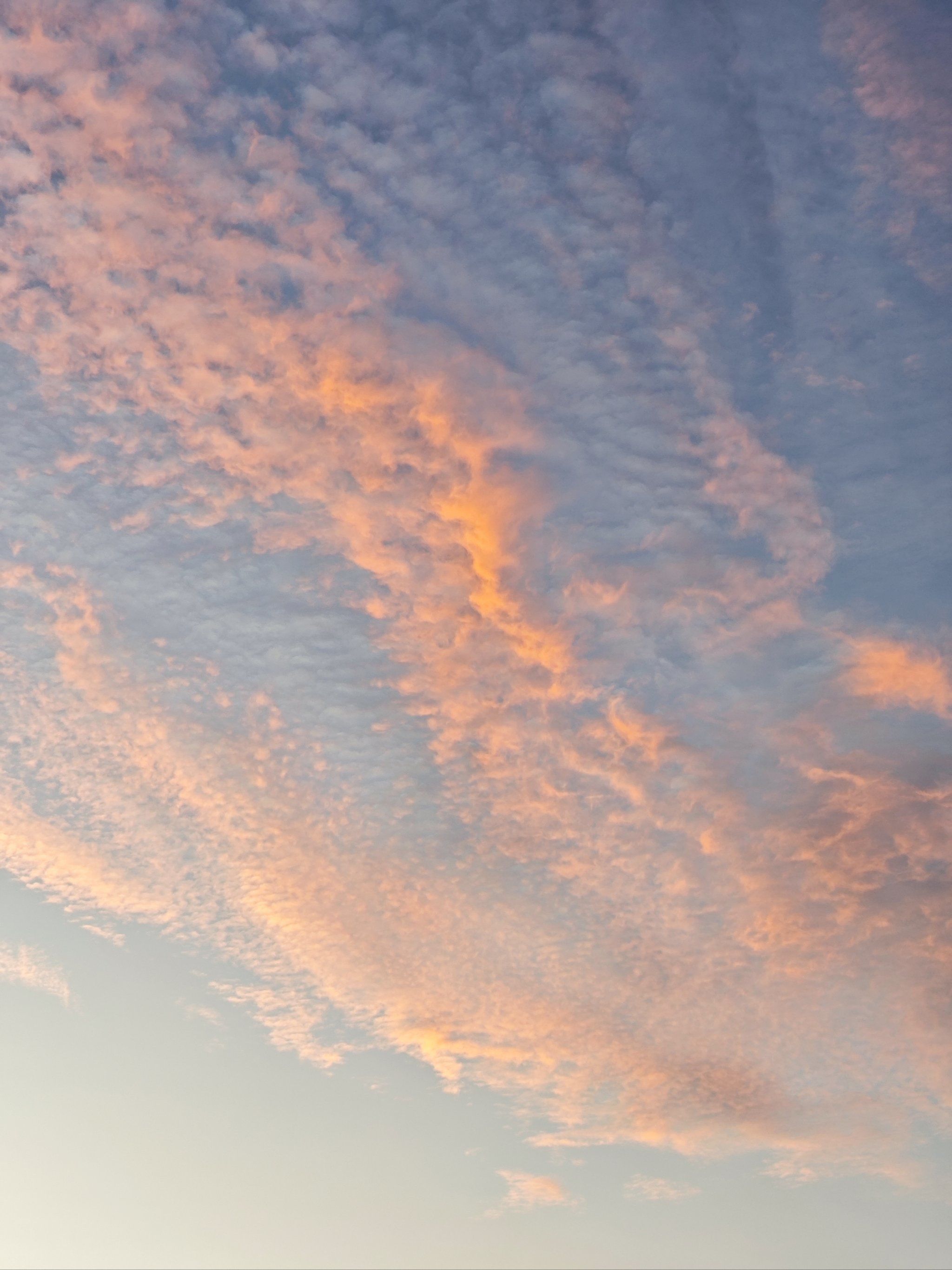 傍晚的天空色彩斑斓