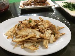 煎笋脯干贝炒虾仁-旧款宁波饭店(华敏世纪广场店)