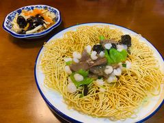 虾仁腰花两面黄-孙盛兴奥灶面馆·蟹黄面·三虾面(山塘街总店)