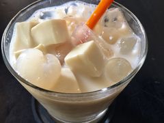荔枝豆腐冰豆浆-Bun Dau Homemade