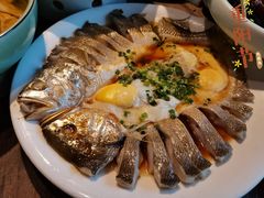 黄鱼蒸蛋肉饼-孔乙己酒家(虹桥路店)