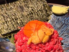 生牛肉拌海胆-九州酒场ひこぞう(1号店)