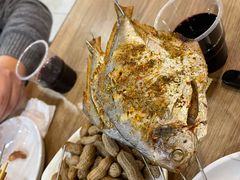 烤鲳鳊鱼-宝记烧烤·碳锅羊肉·羊蝎子火锅·夜食社(文体路创始店)