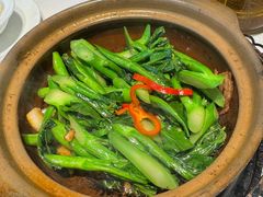 虾酱啫芥兰芯-勝記酒家·37年老字号·经典粤菜(南山花园城店)