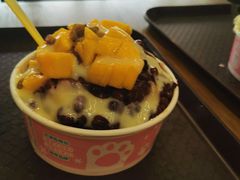 鲜芒果红豆炼乳刨冰-梁子刨冰王(鞍山西道店)