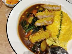 炸虾排咖喱蛋包饭-池奈·咖喱蛋包饭(熙地港店)