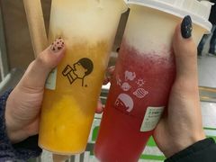 芝士火龙果-喜茶(上海正大广场店)