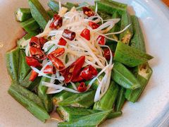 捞汁秋葵-七菜馆·东北菜·蒸饺(文体路店)