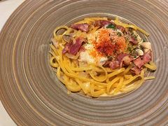 忌廉汁培根意大利扁面配水波蛋-Cyclus Craft Kitchen薩克思手工厨房