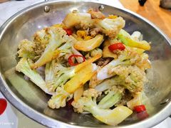 干锅有机花菜-雅和生态渔庄·宜城锅巴饭(龙灵山公园店)
