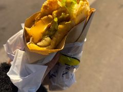 -小红车炸蛋葱油饼