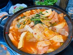 韩式泡菜五花肉拉面火锅-青松馆韩国料理(香港中路佳世客店)