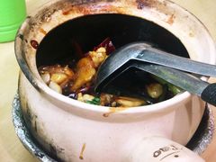 宫保田鸡-长城砂煲田鸡粥