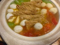 丝瓜鱼丸炖馓子-永安鱼庄·镇江菜(东吴路店)