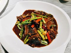 招牌蒜苗烧鳝鱼-秦园酒楼(水岸星城店)